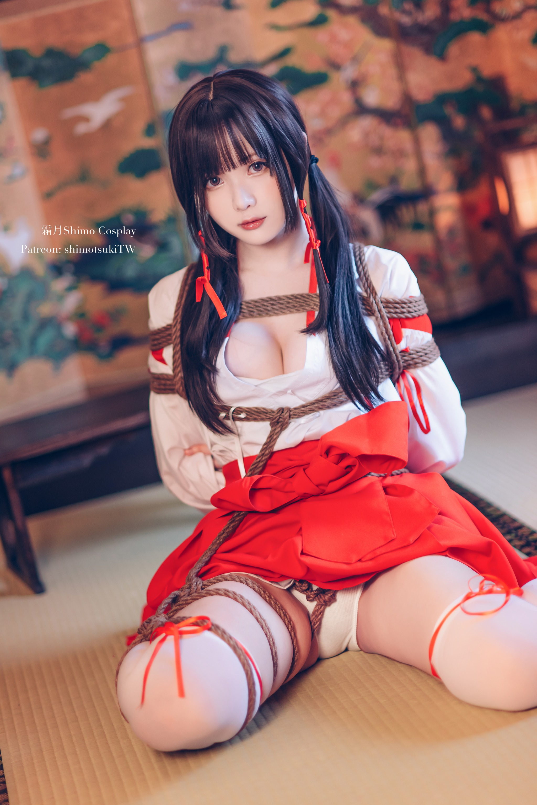 图片[1]-霜月shimo – NO.037 巫女捆绑 [24P]-XikXak